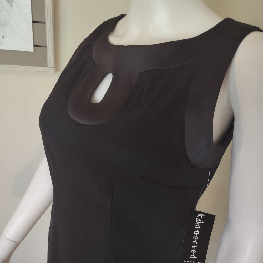 Connected Apparel Little Black Dress sz 6 Sleeveless NWOT